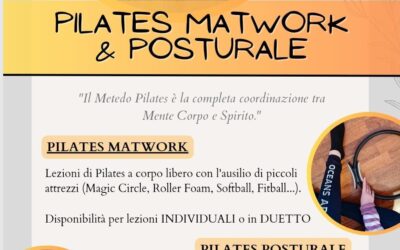 CORSI DI PILATES MATWORK E PILATES POSTURALE !